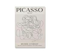 Stampe di Pablo Picasso Picasso La linea dell'abbraccio Poster Picasso Tela di canapa Arte della parete Picasso Pittura Quadro estetico per la decorazione della parete domestica 40x65cm Senza cornice