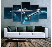 Stampe E Quadri Su Tela 5 Pezzi Quadro Moderno, Trekair Hd Decorazione Casa Soggiorno Astratto Tela Immagini - Con Cornici,Pronto Da Appendere