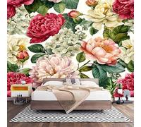 Stampe Floreali Botaniche Arte Per Pareti Sfondo Murale Camera Letto Moderna Carta da Parati Panoramica 3D Divano TV Colorato Fotomurali Poster Decorazione Soggiorno Sala In TNT 400x280 cm