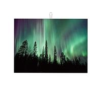 Stampe fotografiche panoramiche, stendino per il bancone della cucina, tappetino per asciugare i piatti, asciugatura rapida, piccolo, 16 x 18 pollici