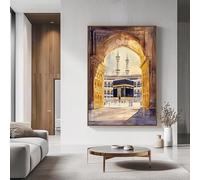 Stampe nordiche su tela, poster, pittura, Mecca, moschea sacra, arte murale islamica per soggiorno, camera da letto, arredamento per la casa (40x60 cm)