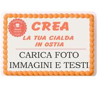 Stampe Personalizzate su Ostia Alimentare - Decorazioni Edibili per Torte, Formato A4, Rettangolare,Stampa Alta Qualità con Inchiostri Alimentari Certificati - Senza Glutine