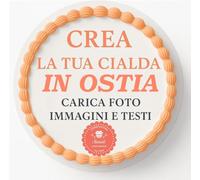 Stampe Personalizzate su Ostia Alimentare - Decorazioni Edibili per Torte, Formato A4, Tondo,Stampa Alta Qualità con Inchiostri Alimentari Certificati - Senza Glutine