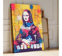 Stampe Popart Gioconda Pop Art quadro su tela arte moderna arredamento
