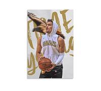Stampe Quadri 50 * 70cm Senza Cornice Trae Young Atlanta Hawks Basketball Team Ball Game Star Posters e stampe d'arte murale Arredamento moderno per la casa per camera da letto familiare