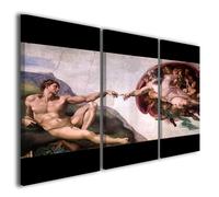 Stampe su tela canvas Michelangelo creazione di adamo quadri moderni