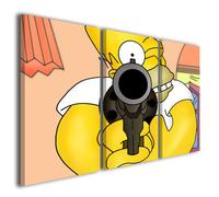 Stampe su tela canvas pop art Homer simpson quadri moderni