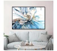 Stampe su tela di grandi dimensioni con oceano colorato, poster di dipinti di paesaggi astratti, immagini da parete per soggiorno, arredamento per la casa, murale 70x100 cm senza cornice