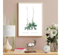 Stampe su tela, dipinti, piante, fiori selvatici, poster nordici, soggiorno, bar, corridoio, arte murale, camera da letto, decorazione d'interni per la casa, 60x80 cm, senza cornice