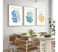 Stampe su tela, dipinto nordico Henri Matisse, poster, linea, soggiorno, bar, corridoio, arte murale, camera da letto, decorazione d'interni per la casa, 60x80 cm, 3 pezzi, senza cornice