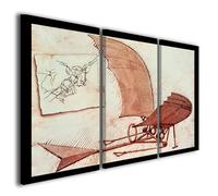 Stampe su tela Leonardo da vinci Flying Machine quadri moderni famosi