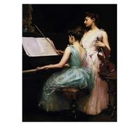 Stampe su tela per pareti Ritratti Di Donne Rinascimentali, Poster Retrò Vittoriano, Senza Cornice, Dipinti Su Tela, Quadri Da Parete, Decorazioni Per La Casa(F,40x60cm)