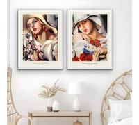 Stampe su tela, TamaraS, poster moderno, soggiorno, camera da letto, bar, corridoio, arte murale, camera da letto, decorazione d'interni per la casa, 60x80 cm, 2 pezzi, senza cornice