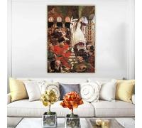 Stampe su tela Viktor Vasnetsov《La principessa che non sorrideva mai》Dipinto a olio su tela, opera d'arte, poster, quadro, arredamento per la casa (60x90 cm)