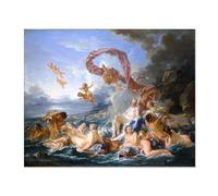 Stampe su tela Wall Art di,Françoi Boucher,Quadri Moderni《Il Trionfo di Venere》Famosi dipinti ad olio classici Riproduzione Immagini Opere d'arte 50x60cm(20x24in) Senza cornice