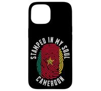 Stamped in My Soul Bandiera Camerun Design Camerunese Pride Custodia per iPhone 15
