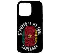 Stamped in My Soul Bandiera Camerun Design Camerunese Pride Custodia per iPhone 15 Pro Max