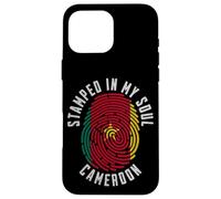 Stamped in My Soul Bandiera Camerun Design Camerunese Pride Custodia per iPhone 16 Pro Max