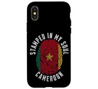 Stamped in My Soul Bandiera Camerun Design Camerunese Pride Custodia per iPhone X/XS