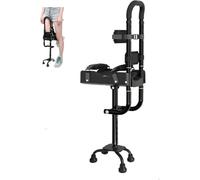 Stampella A Mani Libere Altezza Regolabile Deambulatore Telescopico A Gamba Singola Senza Dolore Stampella Per Ginocchio Alternativa A Stampelle E Scooter Per Ginocchio Per Disabilità(Left foot)