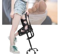 Stampella A Mani Libere, Altezza Regolabile Senza Dolore Stampella Per Ginocchio Alternativa A Stampelle E Scooter Per Ginocchio Deambulatore Telescopico A Gamba Singola(Left foot)