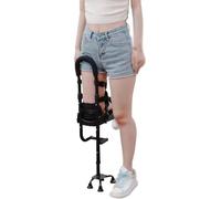 Stampella A Mani Libere Deambulatore Telescopico A Una Gamba Stampella Per Ginocchio Senza Dolore Altezza Regolabile Dispositivo Di Assistenza Antiscivolo Camminata Per Fratture(Right foot)
