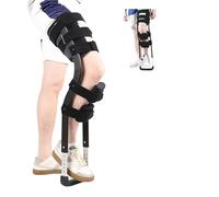 Stampella a mani libere, stampella per ginocchio senza dolore, supporto regolabile a gamba singola, design antiscivolo, alternativa alle stampelle per una maggiore mobilità e supporto