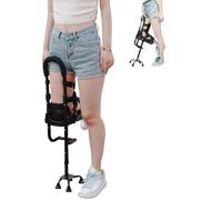 Stampella A Mani Libere, Stampelle Telescopiche Con Supporto For Camminare Su Una Gamba, Supporto For La Mobilità Del Ginocchio Della Gamba For Lesioni Da Frattura Della Caviglia(Right)