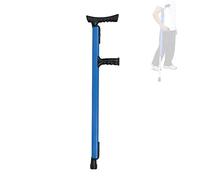 Stampella ascellare regolabile, stampella da passeggio ergonomica in alluminio alla moda con imbottitura ascellare, per adulti e bambini con altezza 150-190 cm