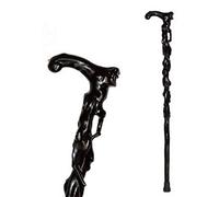 Stampella Bastone da Passeggio in Mogano in Legno Massello per Anziani Slip Head che Guida un Bastone da Passeggio Canna da Passeggio in Legno Regalo di Compleanno per Anziani (Dimensioni : Marrone