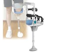 Stampella con supporto per il ginocchio, Alternativa alle stampelle, antiscivolo for ginocchia, supporto for la mobilità delle gambe for adulti e anziani, lesioni da frattura della caviglia(Left Leg)