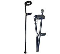 Stampella medica a gomito Bastone da passeggio pieghevole in alluminio Stampella telescopica leggera regolabile in altezza per avambraccio Polsino ergonomico per donna Uomo