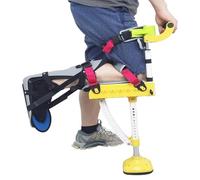 Stampella Per Ginocchio Senza Mani, Regolabili In Altezza Stampelle Per Ginocchio A Gamba Singola Per Fratture Della Caviglia, Lesioni Al Polpaccio E Alla Caviglia(Left)