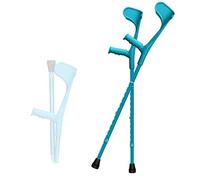 Stampella Pieghevole per Avambraccio, Stampelle con Polsini Aperti, Dispositivo per la Mobilità con Stampelle per Bambini/Adolescenti, Stampelle Nere/Rosa/Blu per Camminare, Supporta Fino a