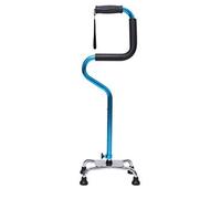 Stampella regolabile design ergonomico durevole e manici di comfort, canna multiuso a quattro zampe è così gentile