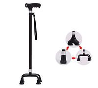 Stampelle 3 in 1 Stampella con Base Staccabile Bastone in Lega di Alluminio con Luce a LED Bastoni da Passeggio Anziani Antiscivolo Walker Interesting