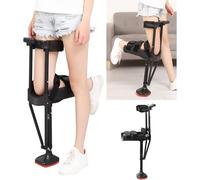 Stampelle A Mani Libere Monogamba Telescopico Walker Regolabile In Altezza Monogamba Telescopico Stampella Per Ginocchio Camminare Solo Per Lesioni Sotto Il Ginocchio Senza Carico