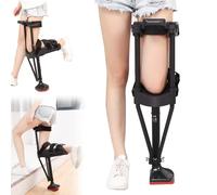 Stampelle a mani libere, Stampella telescopica for ginocchia, antiscivolo, for fratture della caviglia, distorsioni, lesioni al polpaccio e alla caviglia, altezza regolabile.