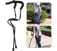 Stampelle alla Moda per Camminare, Stampelle Ascellari in Alluminio, Stampelle Regolabili per Uomo, Donna O Adolescenti, Impugnatura Ergonomica E Schiuma per Le Ascelle, 2 Units