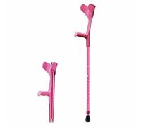 Stampelle ascellari for adulti, Stampelle for gomiti, Stampelle regolabili for camminare(Roze)