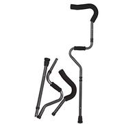 Stampelle ascellari per adulti per camminare Stampelle ascellari pieghevoli in alluminio Stampelle ergonomiche regolabili in altezza per uomo Donna con altezza 61-75 pollici