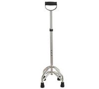 stampelle, Bastone da passeggio a tre gambe in acciaio inossidabile con bastone a in(Silver)