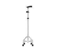 stampelle, Bastone da passeggio for anziani con bastone a quattro zampe, leggero e antiscivolo, multifunzionale for(White)