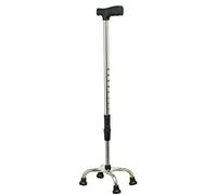 Stampelle da passeggio Bastone da passeggio per anziani Bastone da passeggio regolabile multifunzione con base a 4 punte Stampella antiscivolo extra stabile per uomo e donna Ausilio per la d