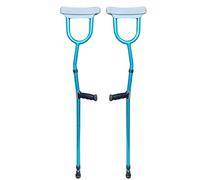 Stampelle da Passeggio Stampelle Mediche Ascellari per Camminare Stampelle Regolabili in Alluminio Leggero Stampelle Ascellari Pieghevoli per Adulti/Giovani/Disabili Capacità 100 Kg/220 libb