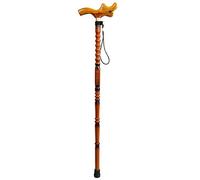 Stampelle in legno di faggio Canna Anziani Bastoni antiscivolo Anziani Camminatore Cestini Rubinetti Bastoni da passeggio/D