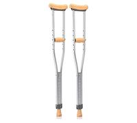 Stampelle mediche sotto ascella per adulti 2 unità Stampelle per ascelle regolabili in altezza in alluminio Stampelle da passeggio ergonomiche per uomini e donne