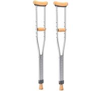 Stampelle per adulti Ascellare Canna regolabile in alluminio portatile per anziani Disabili Stampelle ascellari Ideali per viaggi o lavoro
