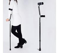 Stampelle per adulti, stampelle all'avambraccio, stampelle per camminare, stampelle in lega di alluminio regolabili, 10 altezza regolabile, non slip, speciale per i disabili It's So Torne of