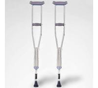 Stampelle per adulti Stampelle ascellari per coppia regolabile di stampelle ascellari regolabili per ascella, bastone da passeggio ascellare regolabile in altezza con design a molla smorzant